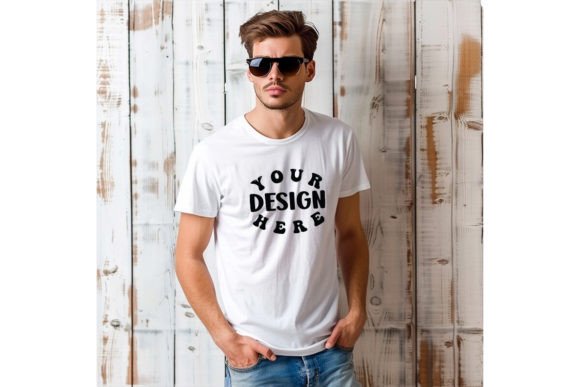 Download Man T-shirt Blank Mockup. - Blank mockup Collection