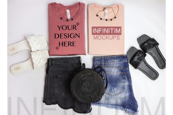 Download Summer Tshirt Mockups Bella Canvas 3001 - Bella canvas Collection