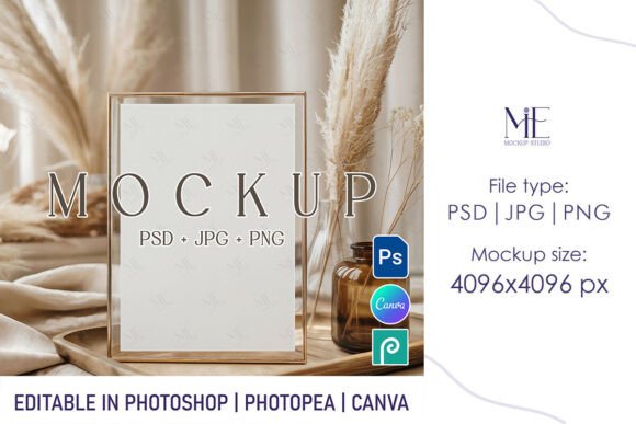 Download A4 Table Sign Mockup PSD PNG Wedding - Mockup psd Collection