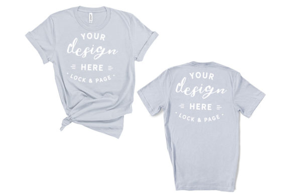 Download Light Blue Bella Canvas 3001 TShirt Mock - Bella canvas Collection