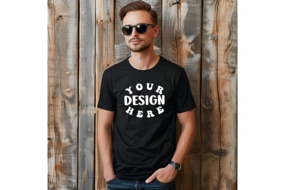 Download Man T-shirt Blank Mockup. - Blank mockup Collection